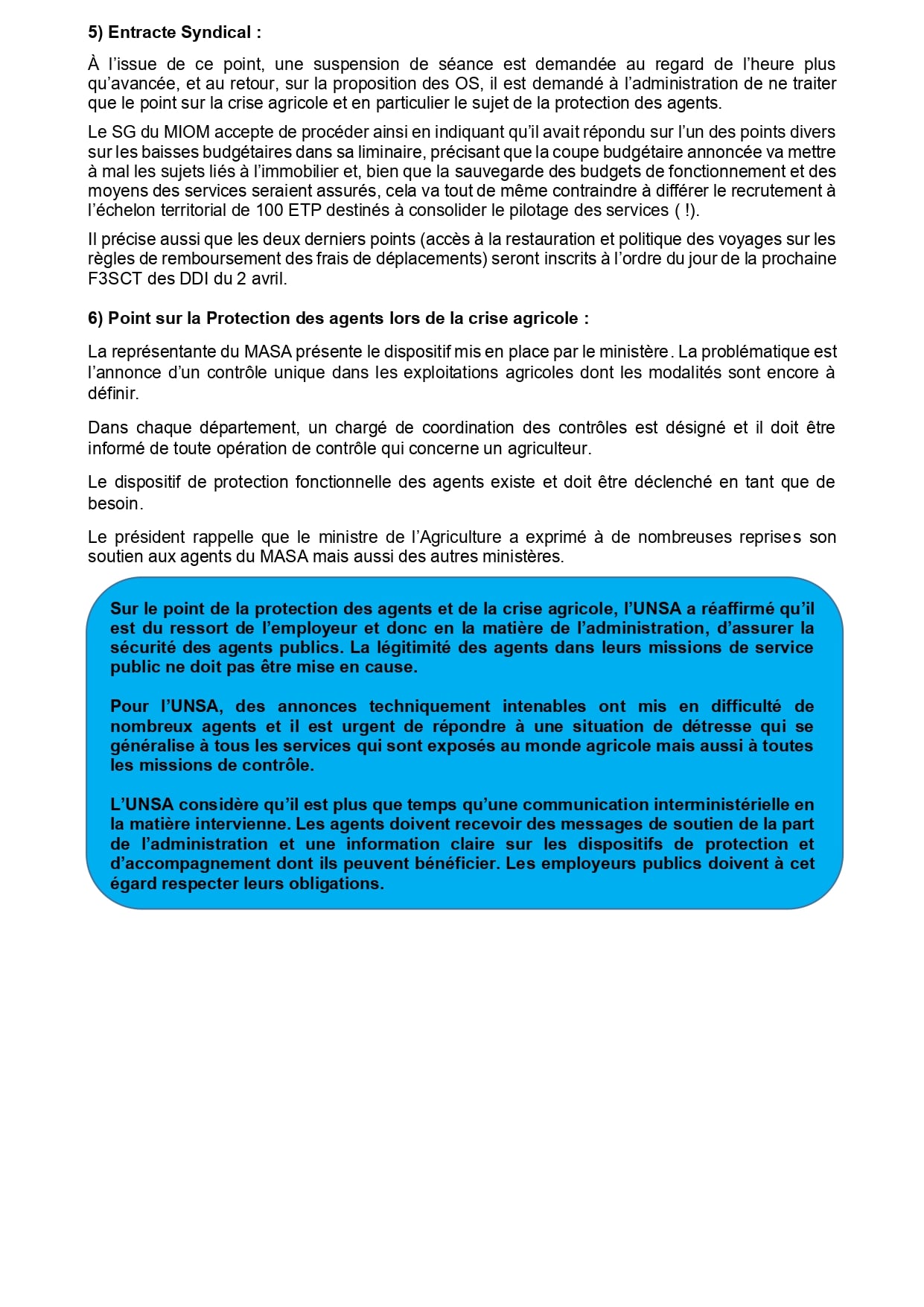 UNSA Compte rendu CSAR DDI 20 03 24 page 4