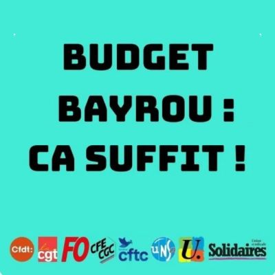 Budget Bayrou ça suffit