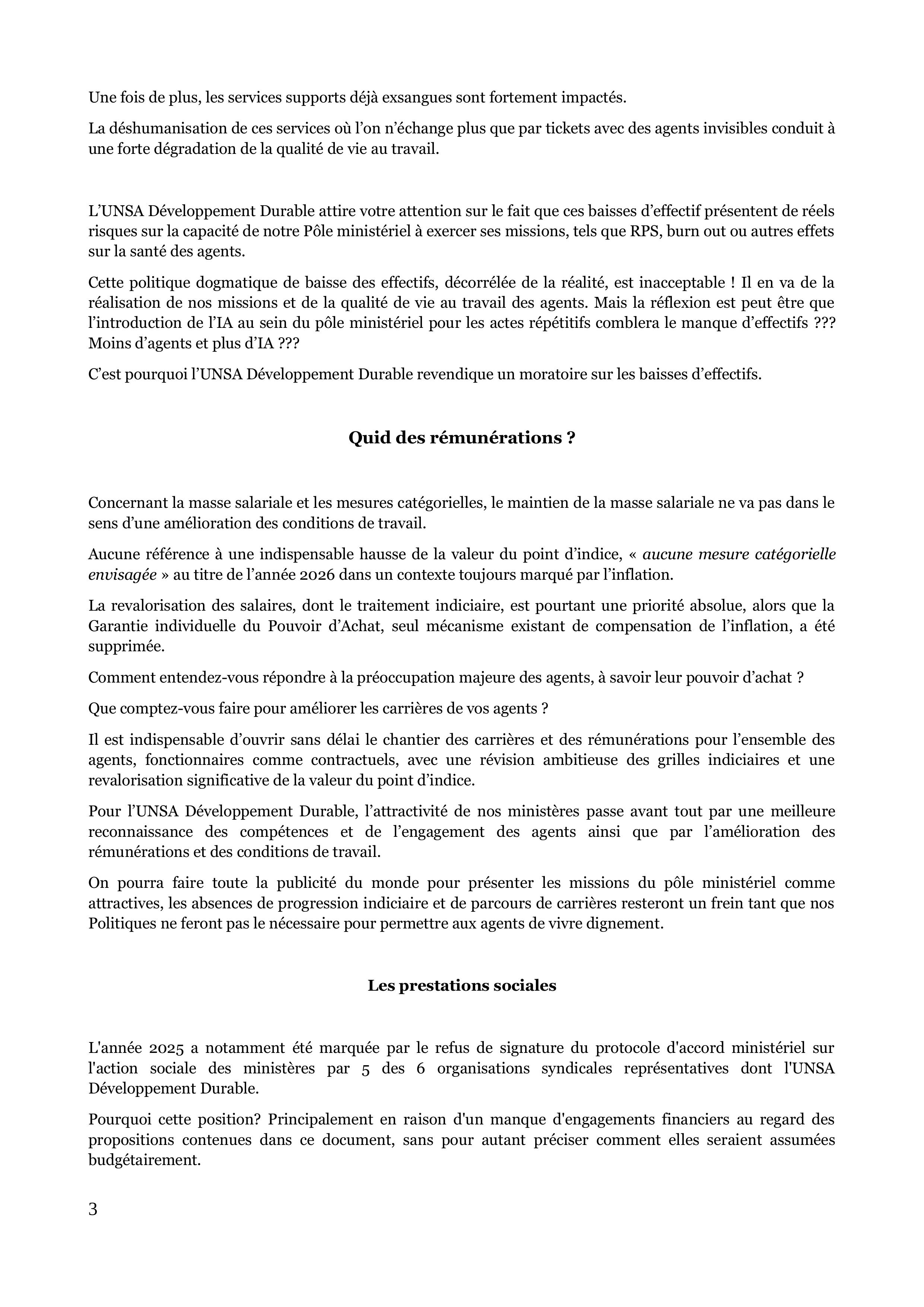 DL CSAM Budget 27 novembre 2025 UNSA DD p3