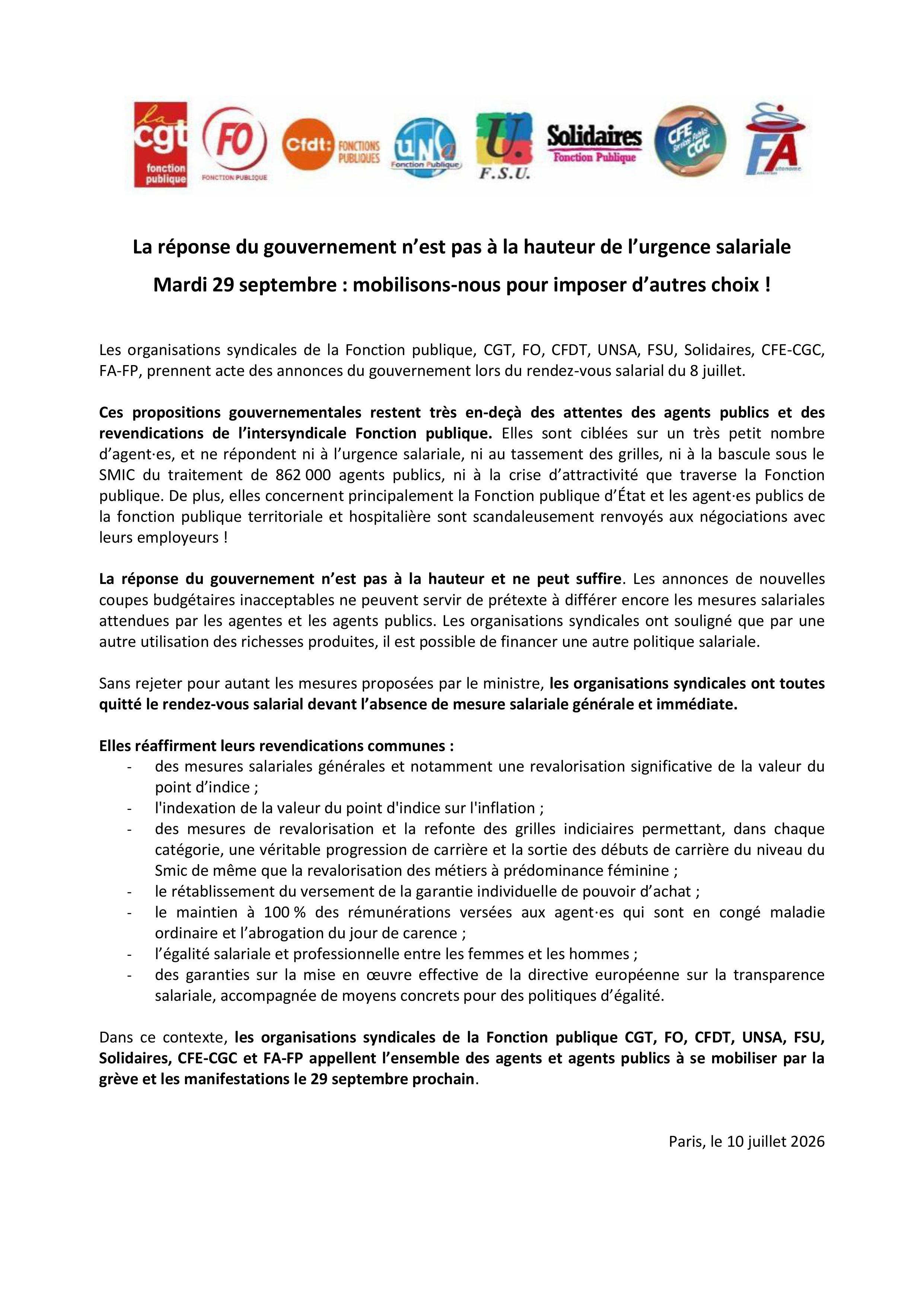 Grève 29 septembre 2026 1