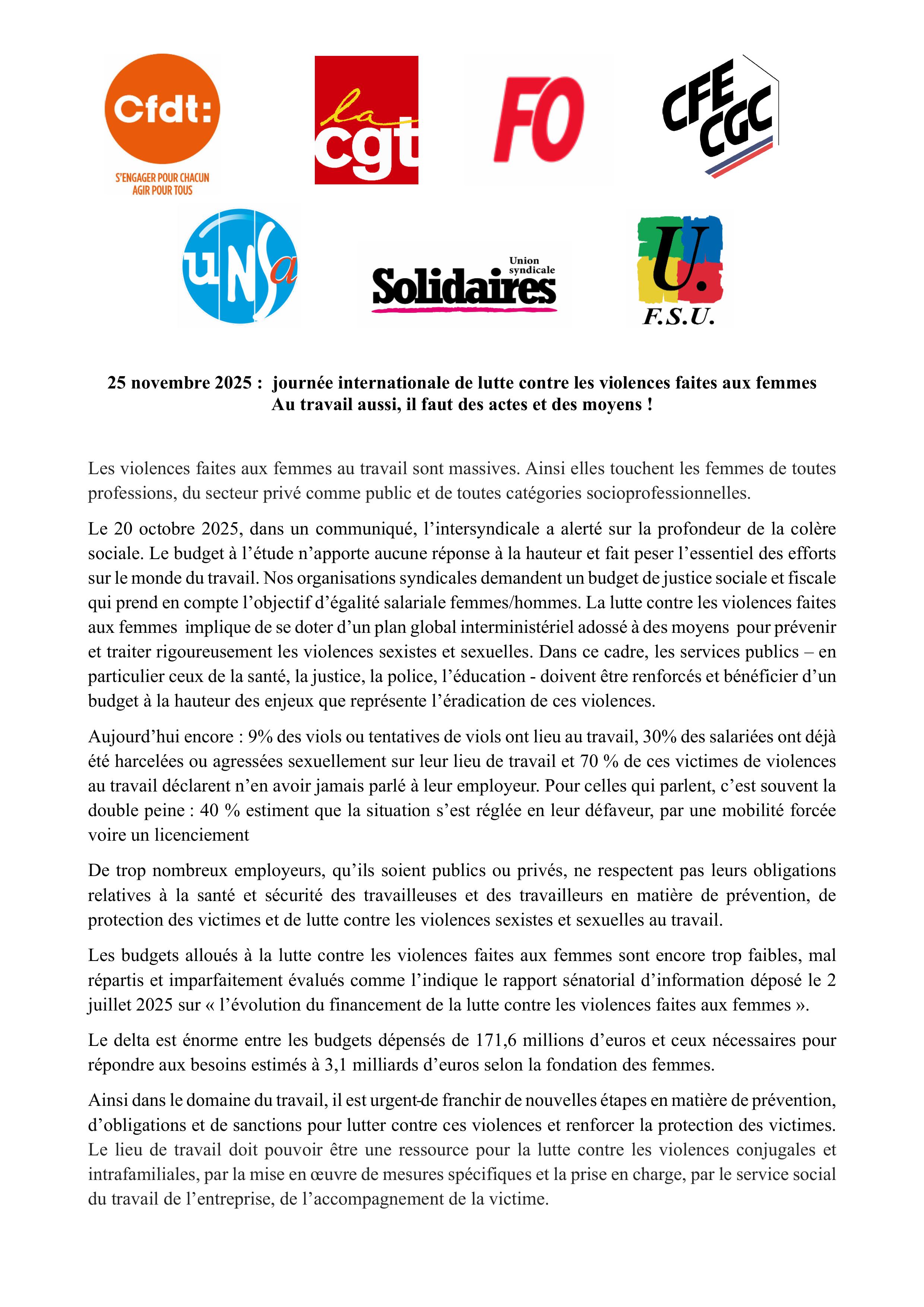 Communiqué de presse 1