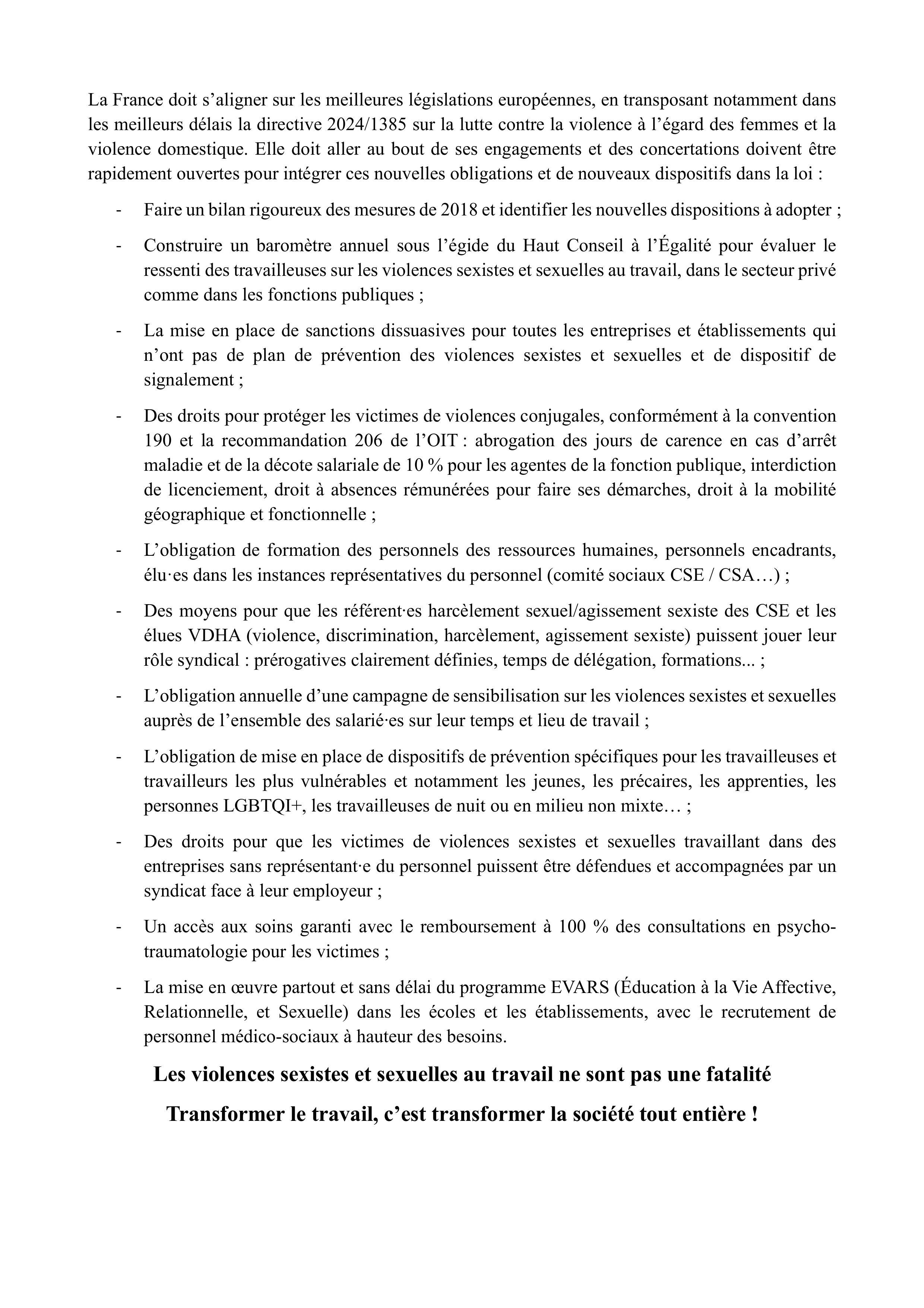 Communiqué de presse 2