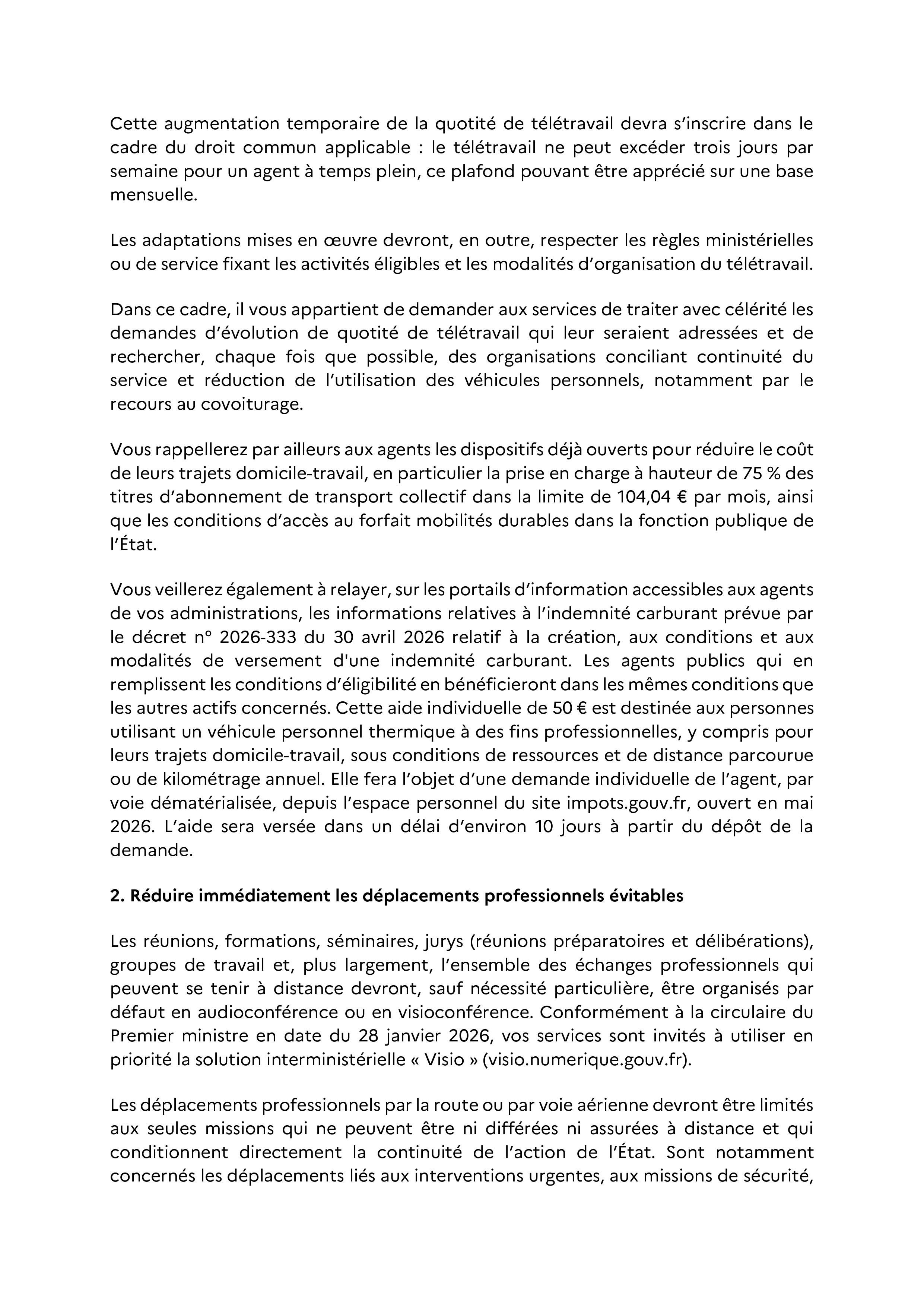 Circulaire du 5 mai 2026 page 2
