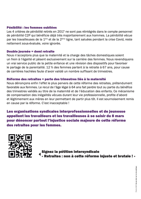 Tract intersyndical B 8 mars 2023