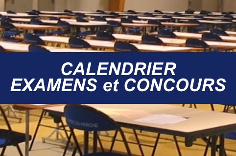 calendrier exam concours